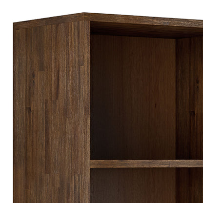 Clarkson - Bookcase With Storage - Rustic Natural Aged Brown - The Sleep Loft - Online Mattress Showroom NYC