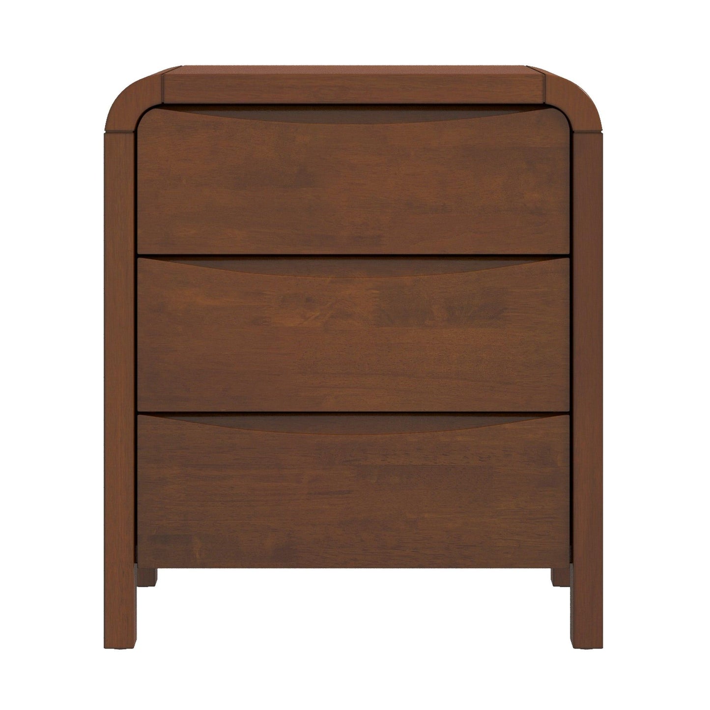 Lionel - Nightstand 3 Drawer Bed Side Table - Brown - The Sleep Loft - Online Mattress Showroom NYC