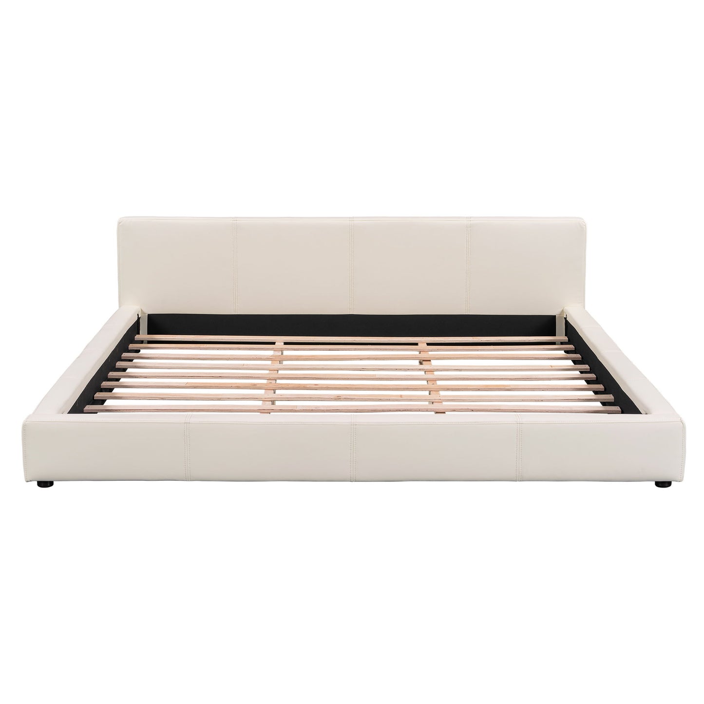 Stylish Upholstered Bed With Birch Wood Frame - The Sleep Loft - Online Mattress Showroom NYC