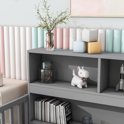 Floor Bed With Bedside Bookcase, Shelves, Guardrails - The Sleep Loft - Online Mattress Showroom NYC