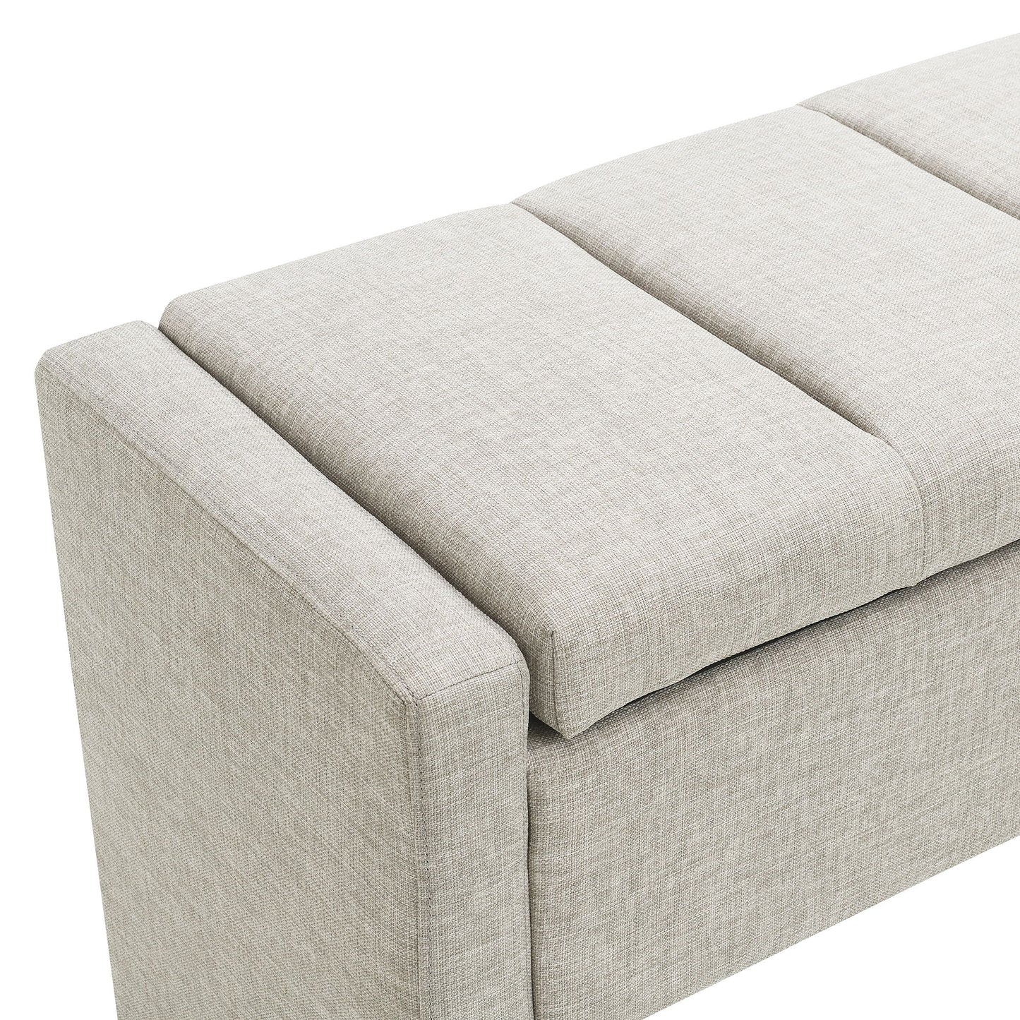 Modern Upholstered Large Bed End Bench With Storage - The Sleep Loft - Online Mattress Showroom NYC