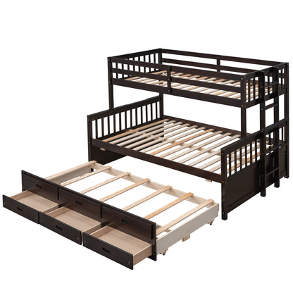Bunk Bed With Twin Size Trundle And Drawers - The Sleep Loft - Online Mattress Showroom NYC