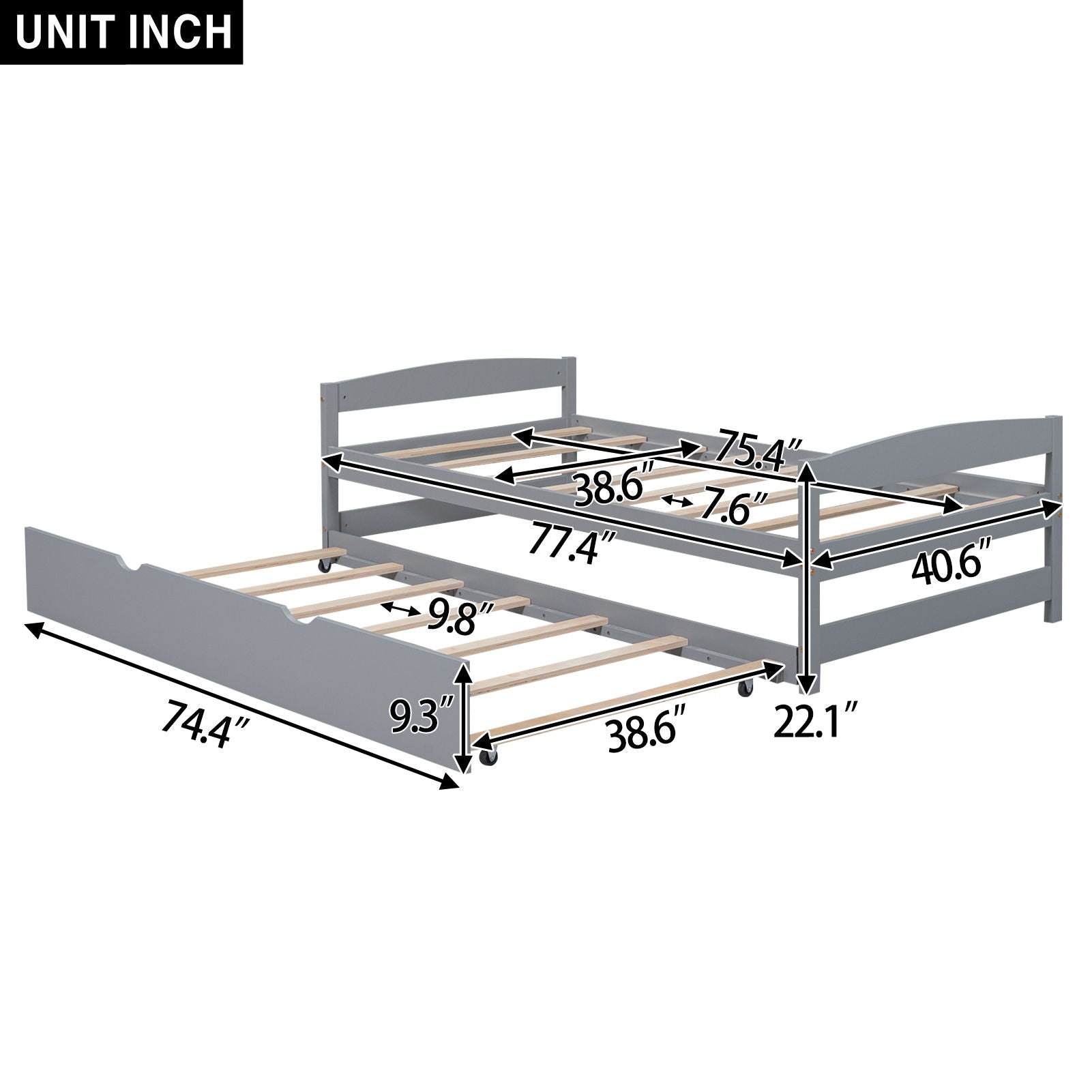Platform Bed With Trundle - The Sleep Loft - Online Mattress Showroom NYC