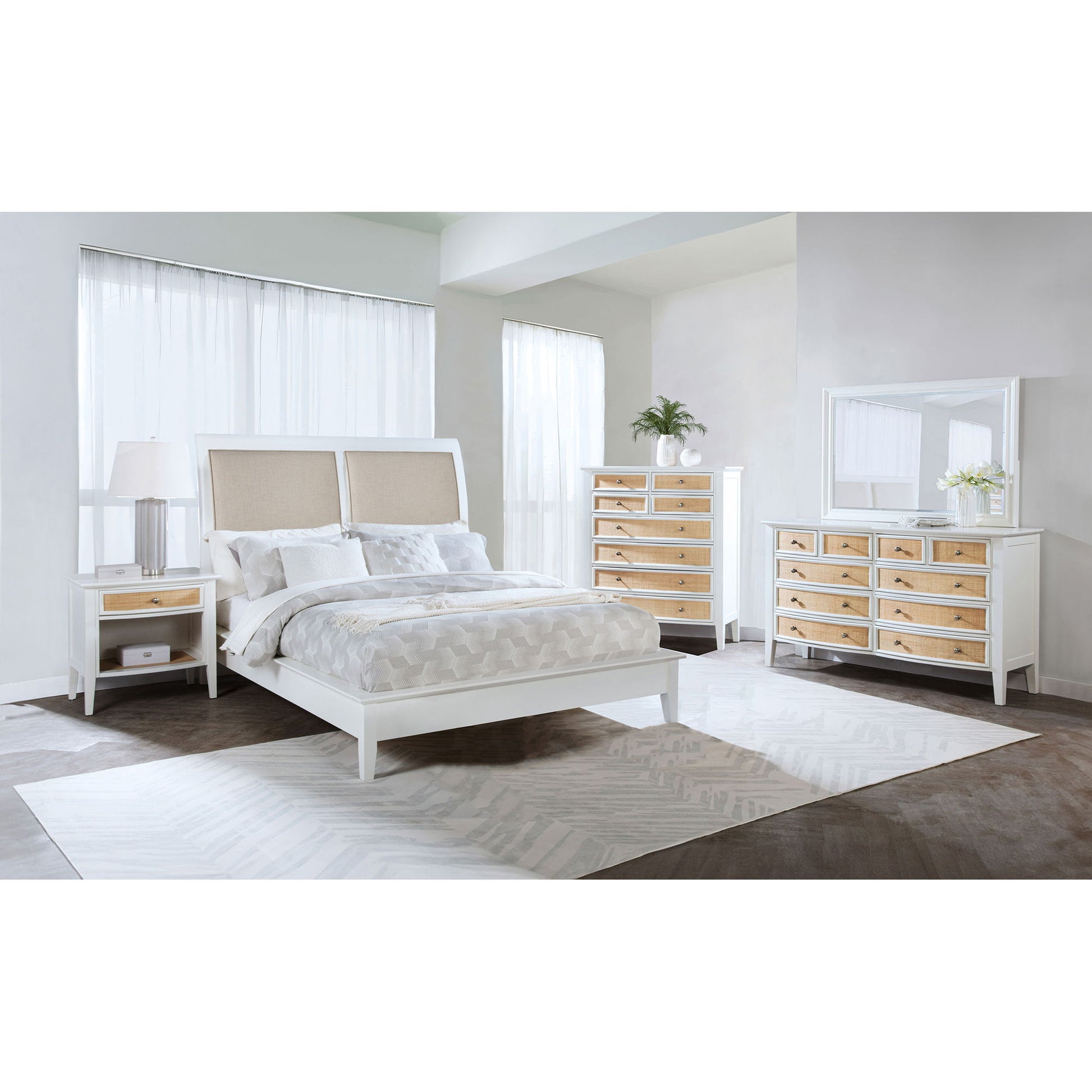 Talia - 1 Drawer Nightstand - White - The Sleep Loft - Online Mattress Showroom NYC