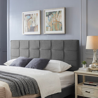 King / California King Sized Headboard - Charcoal Gray - The Sleep Loft - Online Mattress Showroom NYC