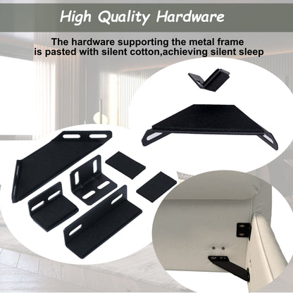 Upholstered Platform Bed With Special Shaped Headboard - The Sleep Loft - Online Mattress Showroom NYC