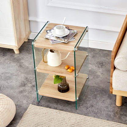 Modern 3 Layer Bedside Cabinet With Storage Function - The Sleep Loft - Online Mattress Showroom NYC