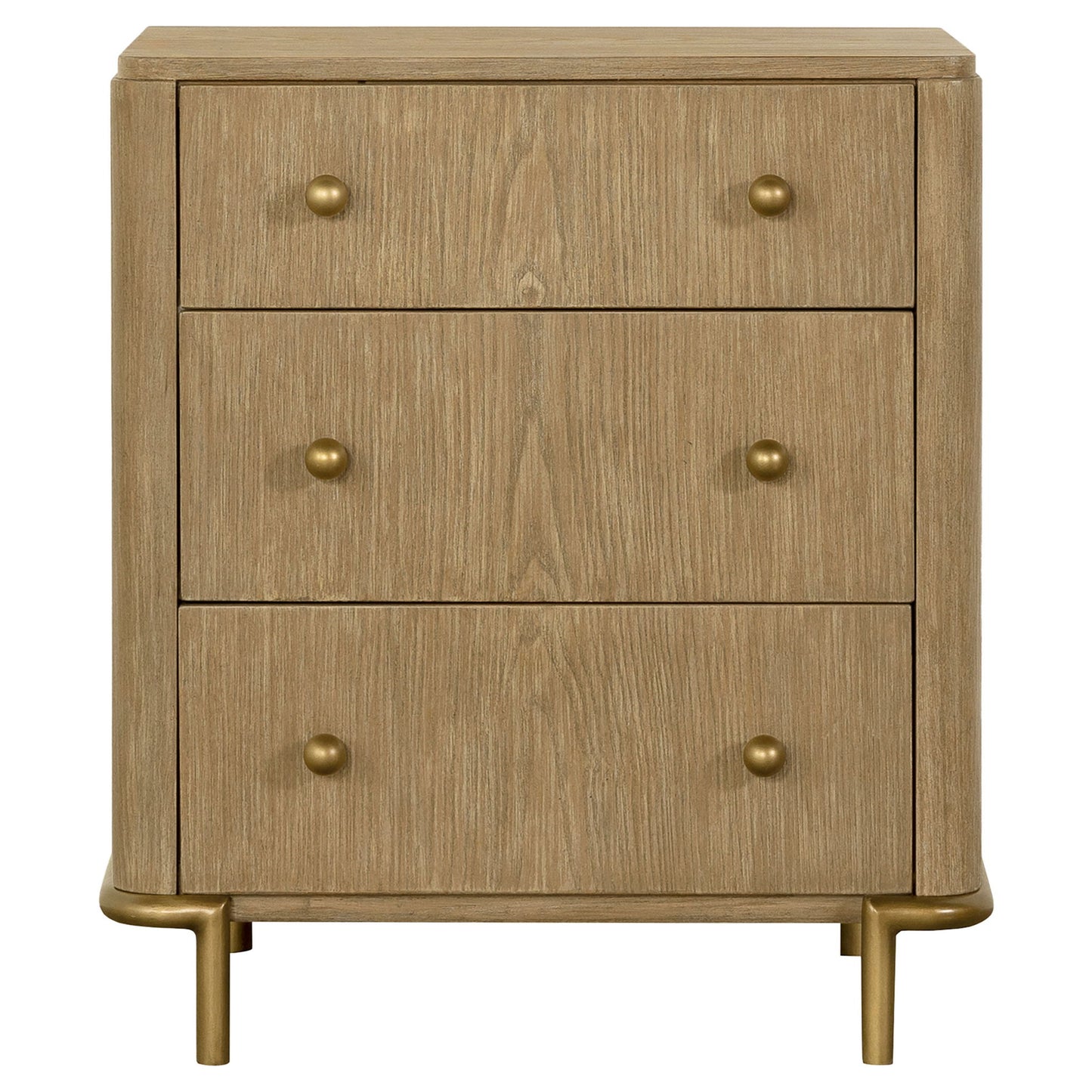 3 Drawer Nightstand With USB Ports - Brown - The Sleep Loft - Online Mattress Showroom NYC