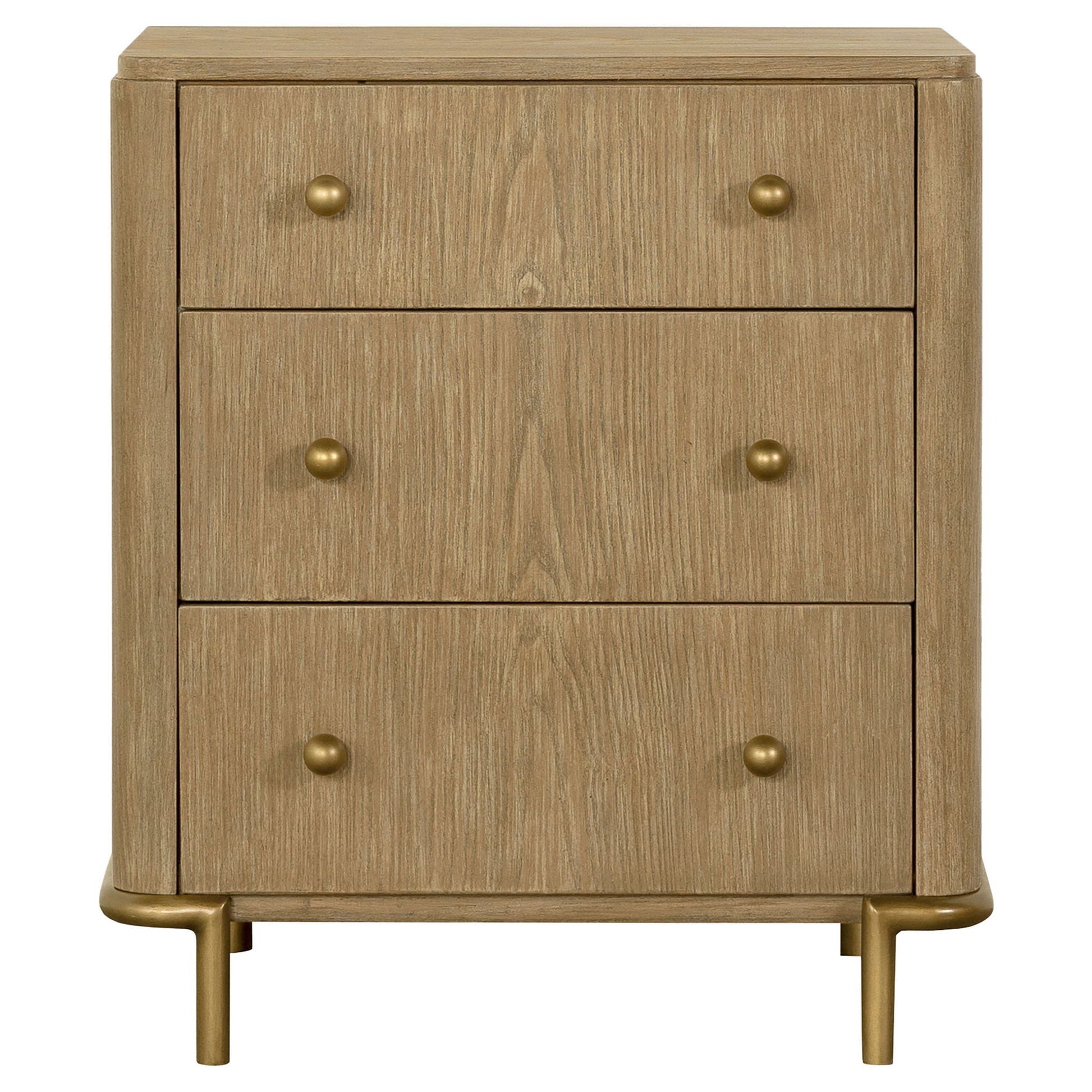 3 Drawer Nightstand With USB Ports - Brown - The Sleep Loft - Online Mattress Showroom NYC