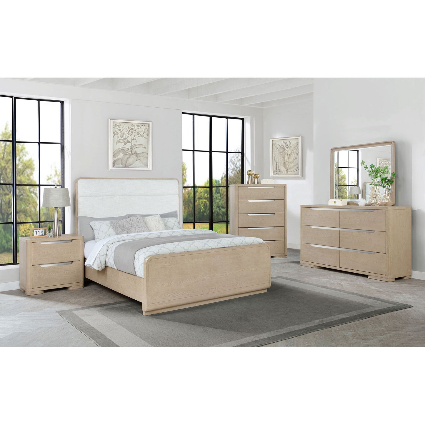 Mirador - 2 Drawer Nightstand Bedside Table - Natural - The Sleep Loft - Online Mattress Showroom NYC