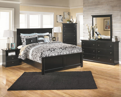 Maribel - One Drawer Night Stand - Black - The Sleep Loft - Online Mattress Showroom NYC