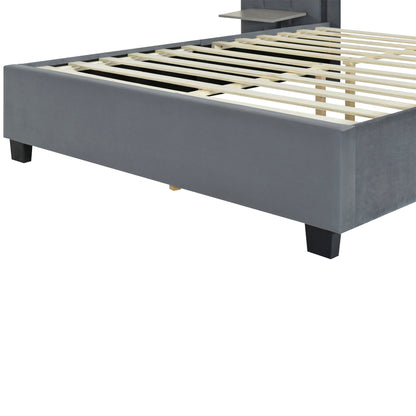 Upholstered Platform Bed With Big Headboard - The Sleep Loft - Online Mattress Showroom NYC