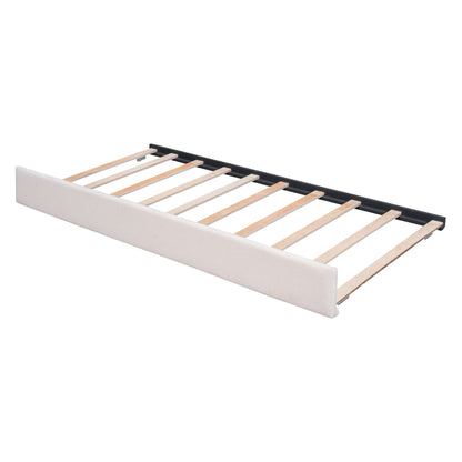 Upholstered Platform Bed With Trundle - The Sleep Loft - Online Mattress Showroom NYC