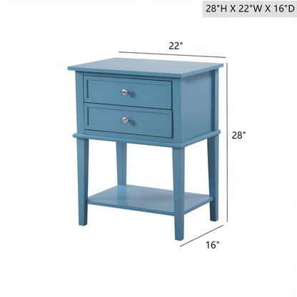 Vibrant Contemporary Nightstand - The Sleep Loft - Online Mattress Showroom NYC