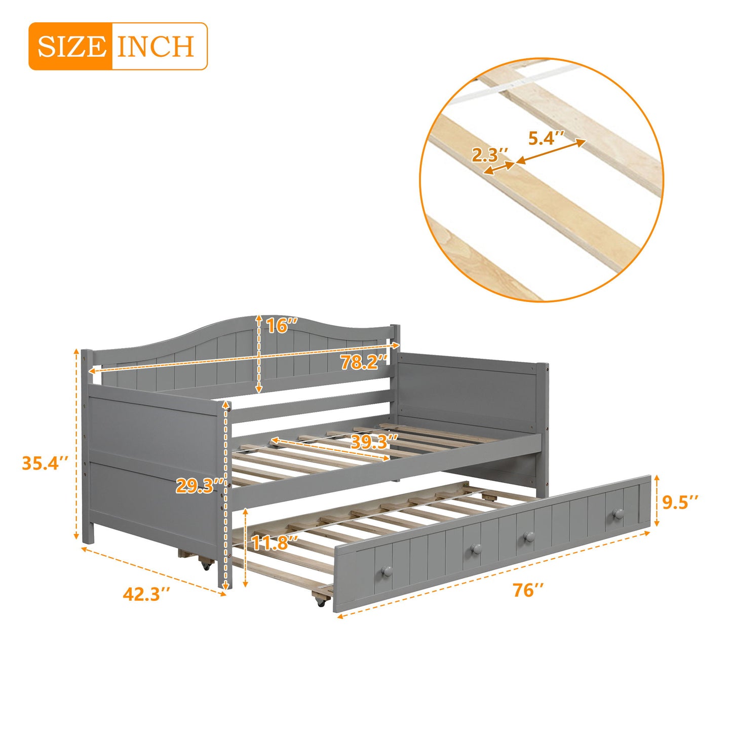 Wooden Daybed, Sofa Bed, No Box Spring Needed - The Sleep Loft - Online Mattress Showroom NYC