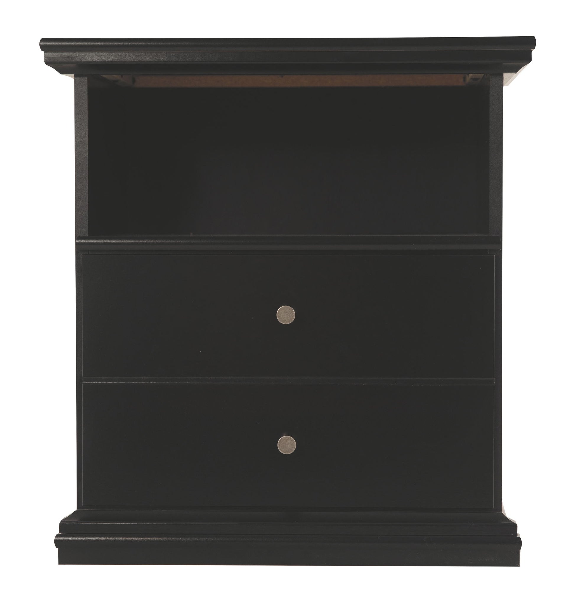 Maribel - One Drawer Night Stand - Black - The Sleep Loft - Online Mattress Showroom NYC