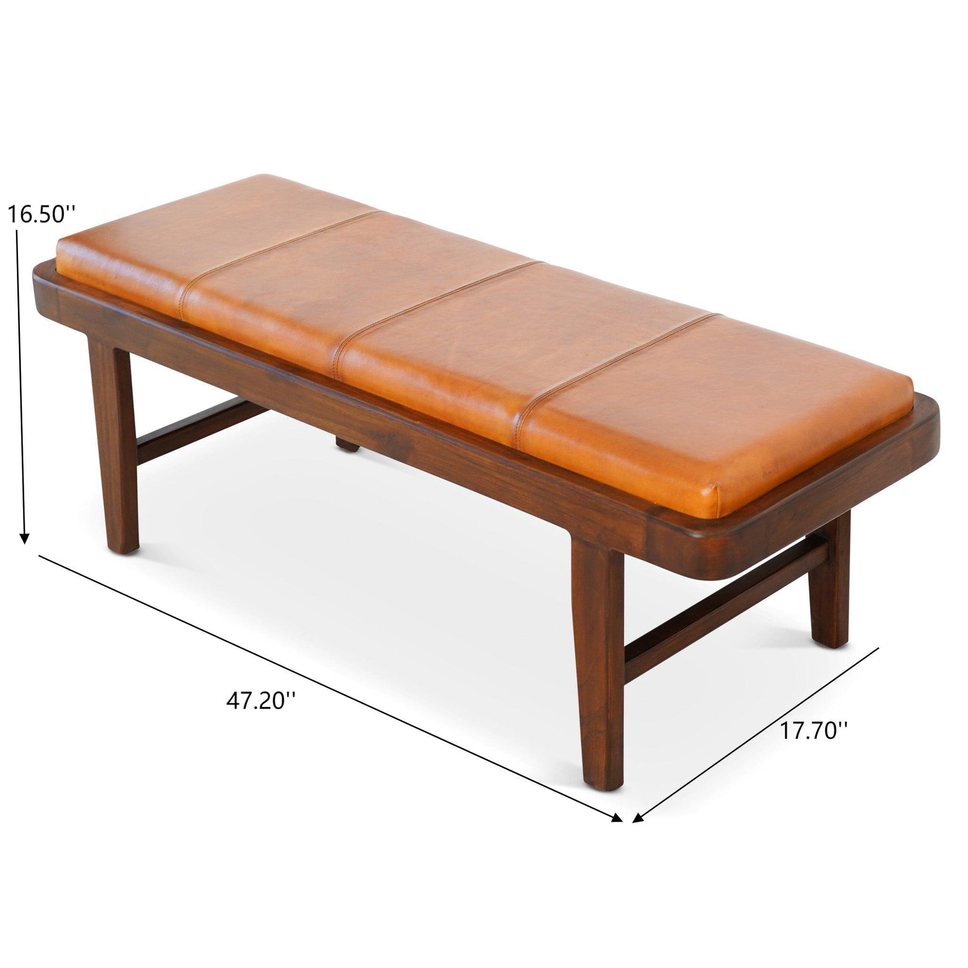 Maddox - Bench - Rustic / Tan - The Sleep Loft - Online Mattress Showroom NYC