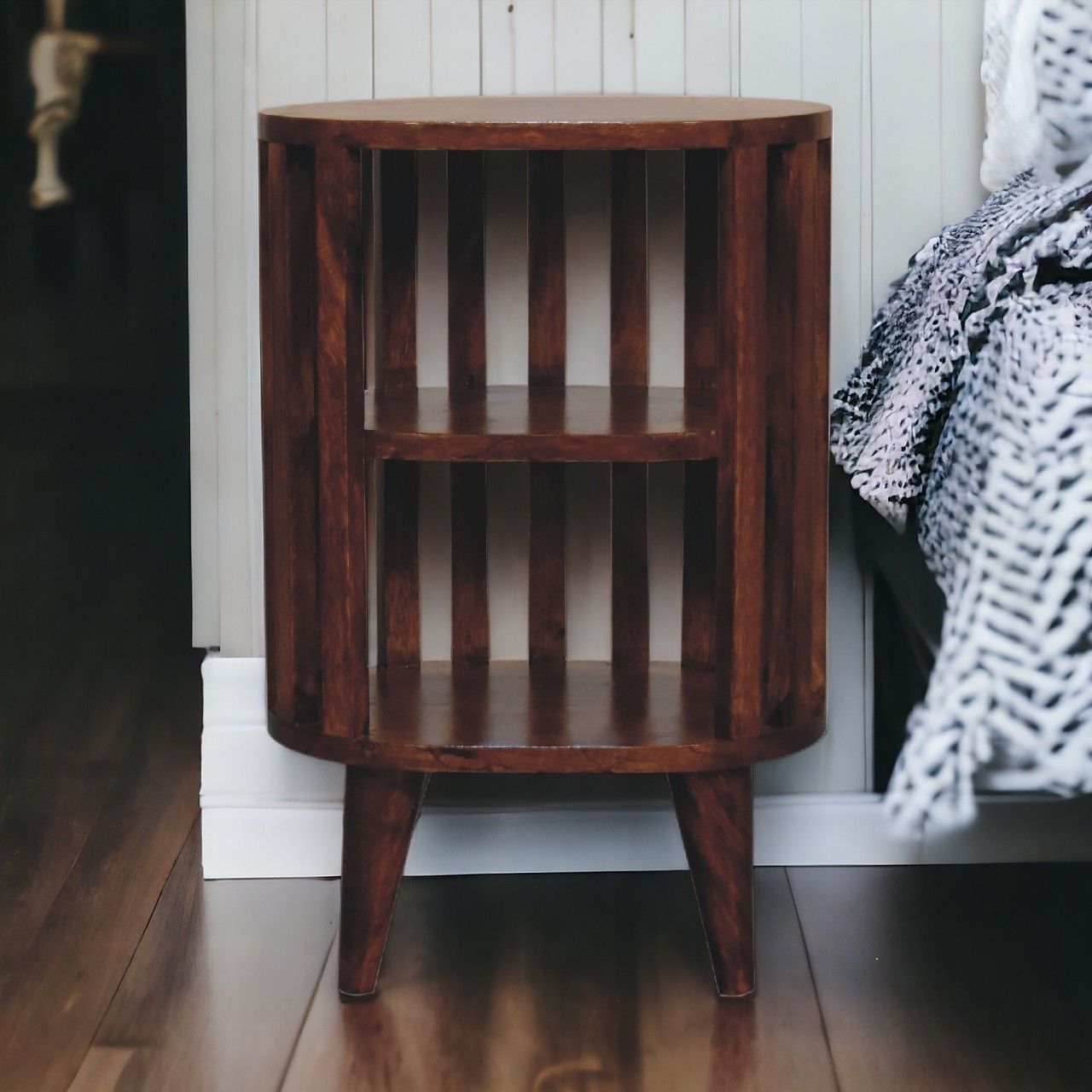 Ariella - Double Shelf Bedside - The Sleep Loft - Online Mattress Showroom NYC