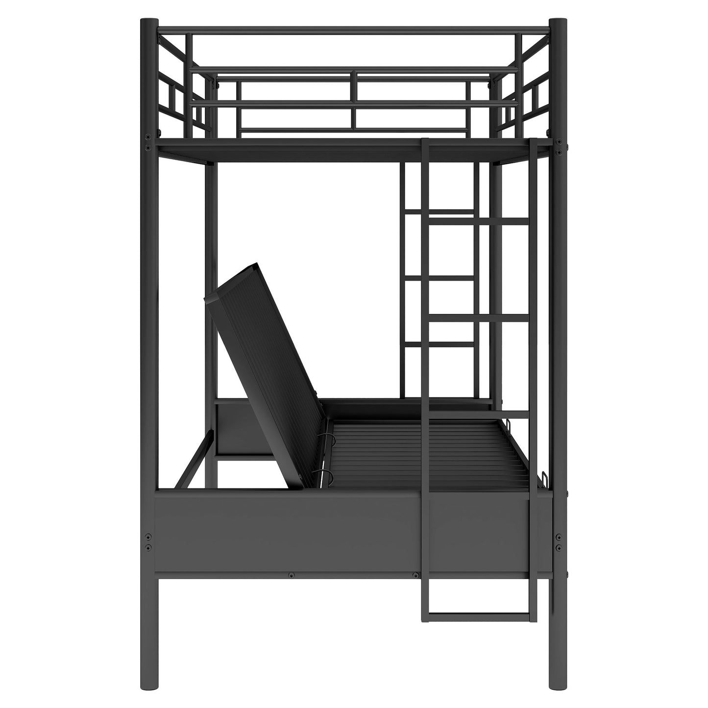Twin Over Full Bunk Bed, Multifunction - Black - The Sleep Loft - Online Mattress Showroom NYC