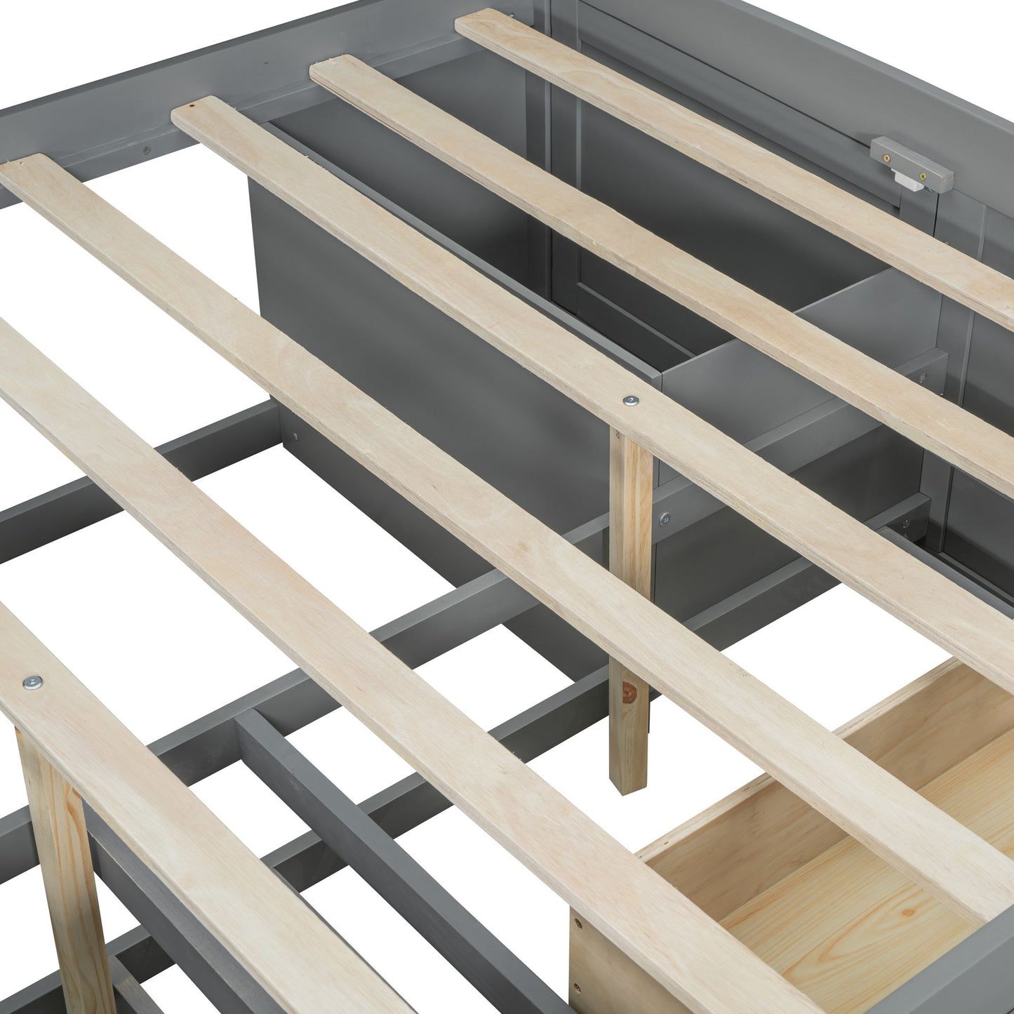 Daybed With 2 Bedside Cabinets, Upper Shelves And 4 Drawers - The Sleep Loft - Online Mattress Showroom NYC