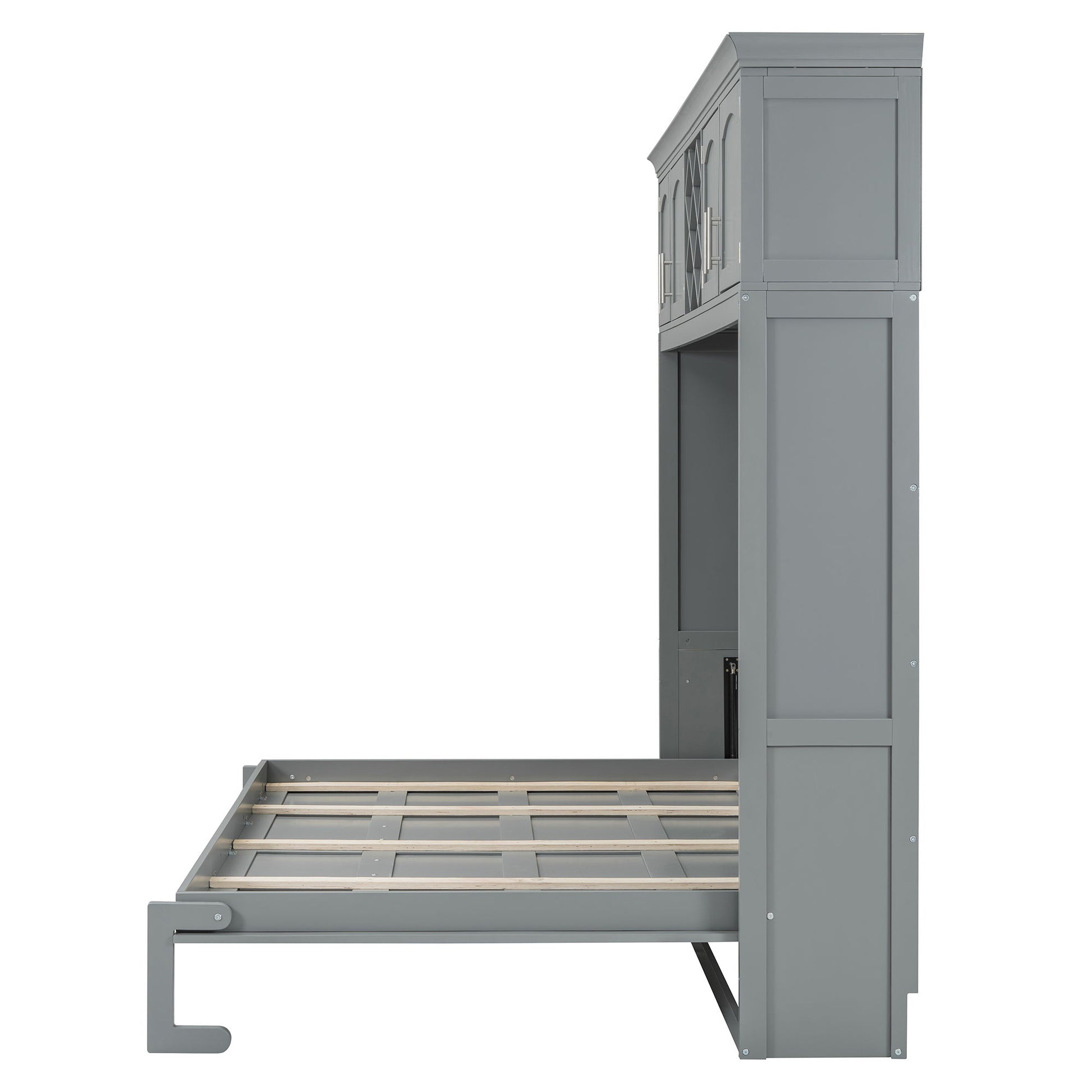 Murphy Wall Bed With Top Cabinets & Wine Rack - The Sleep Loft - Online Mattress Showroom NYC