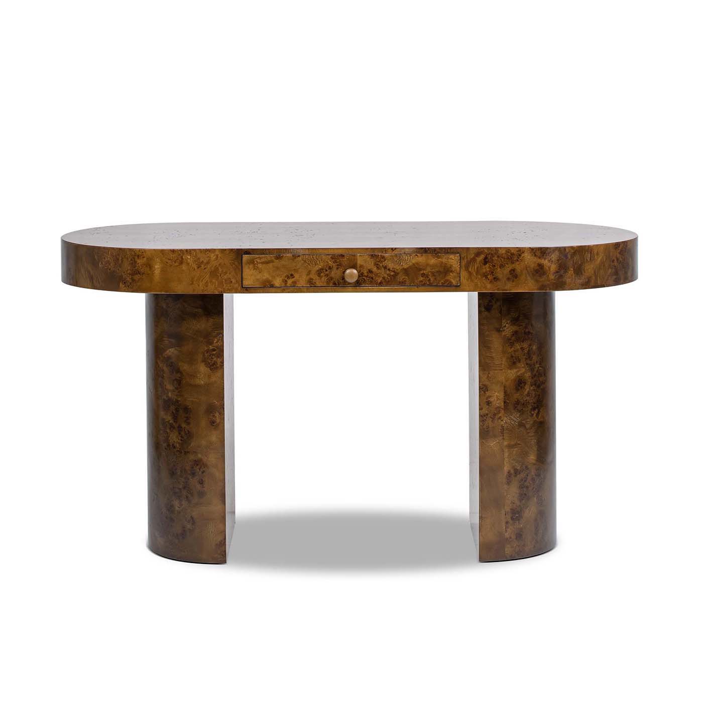 Jesse - Single Drawer Oval Computer Desk - The Sleep Loft - Online Mattress Showroom NYC