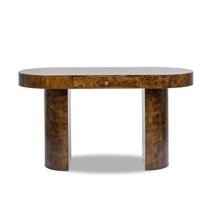 Jesse - Single Drawer Oval Computer Desk - The Sleep Loft - Online Mattress Showroom NYC