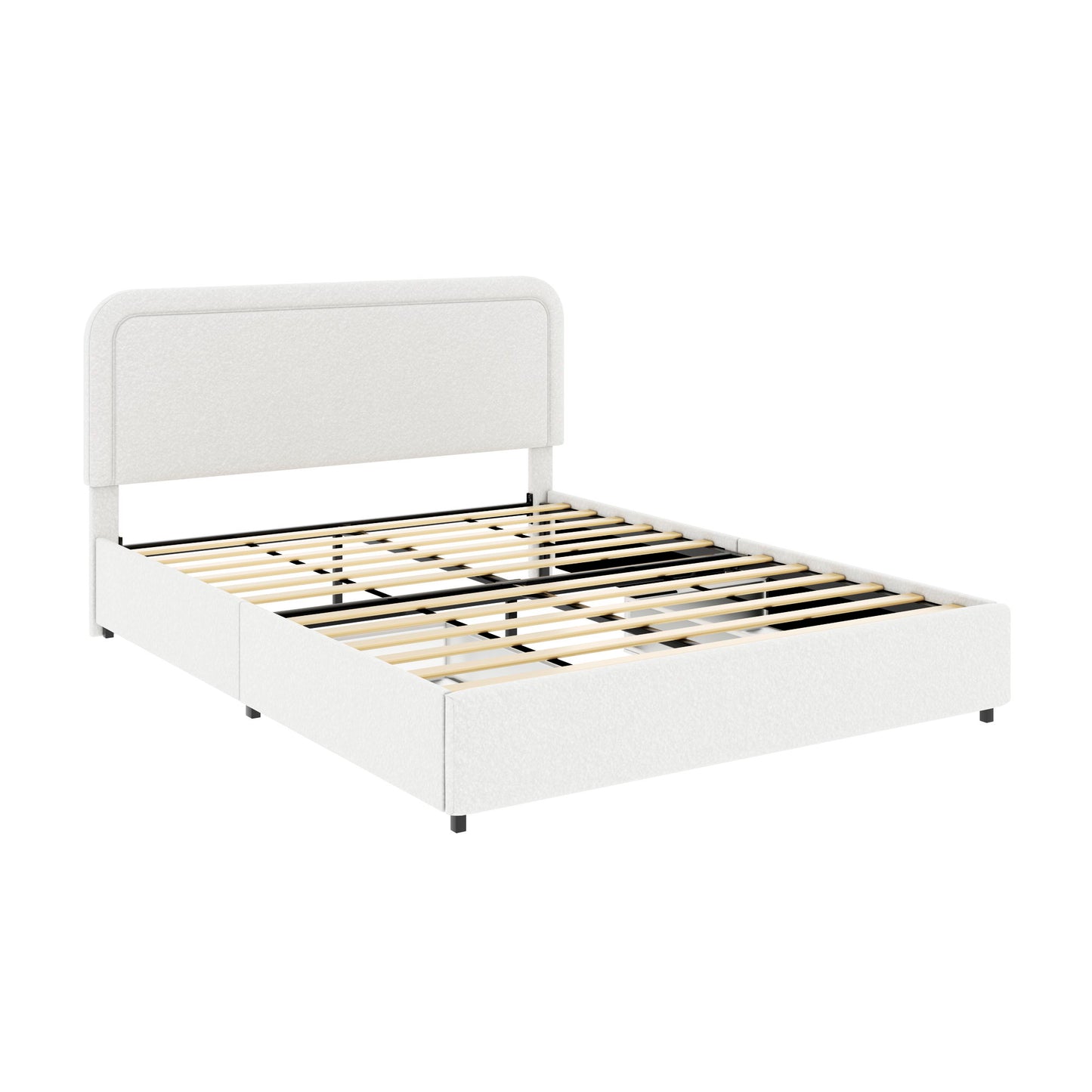 Liv - Patented With Drawers Upholstered Storage Platform Bed - The Sleep Loft - Online Mattress Showroom NYC