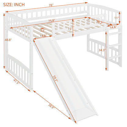Loft Bed With Slide And Ladder - The Sleep Loft - Online Mattress Showroom NYC