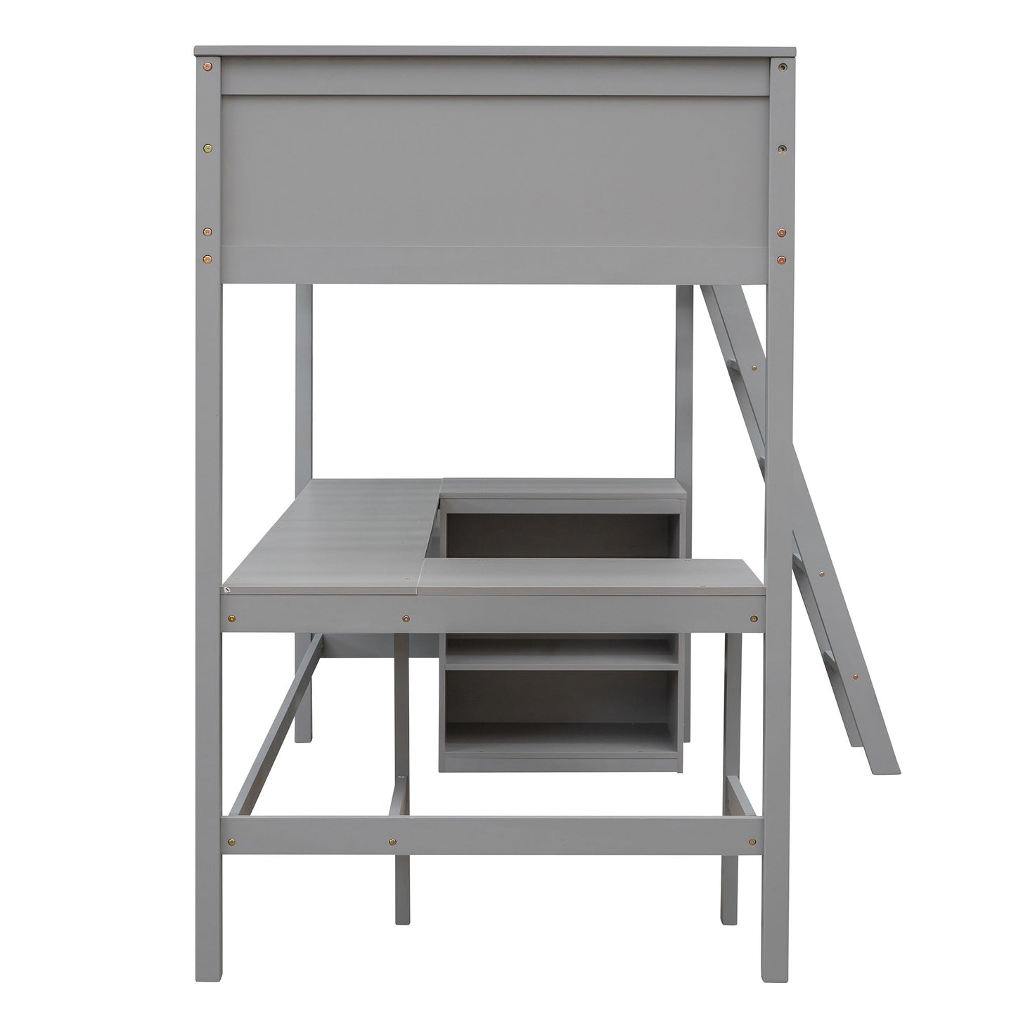 Loft Bed With Shelves With Desk - The Sleep Loft - Online Mattress Showroom NYC
