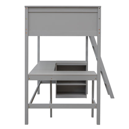 Loft Bed With Shelves With Desk - The Sleep Loft - Online Mattress Showroom NYC