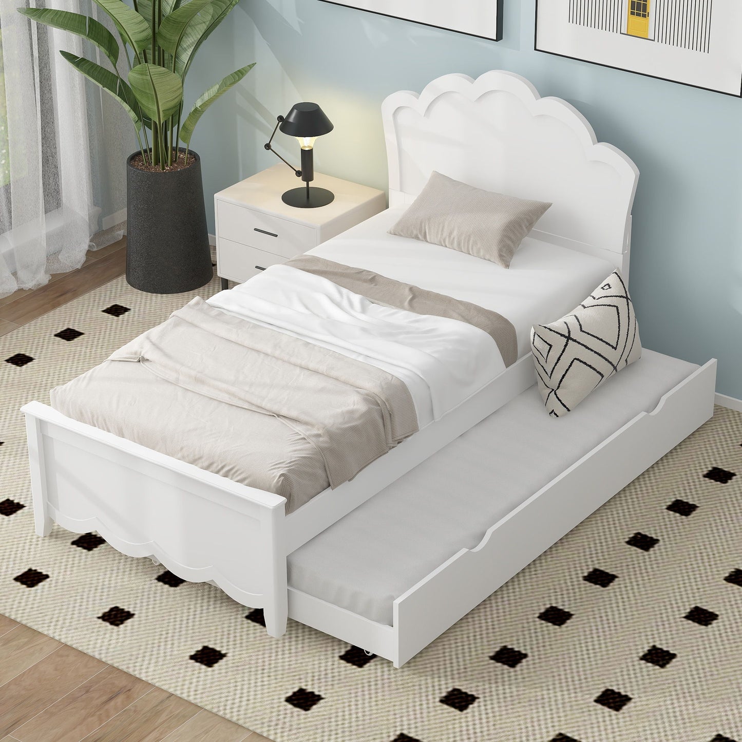 Platform Bed With Headboard And Trundle - The Sleep Loft - Online Mattress Showroom NYC