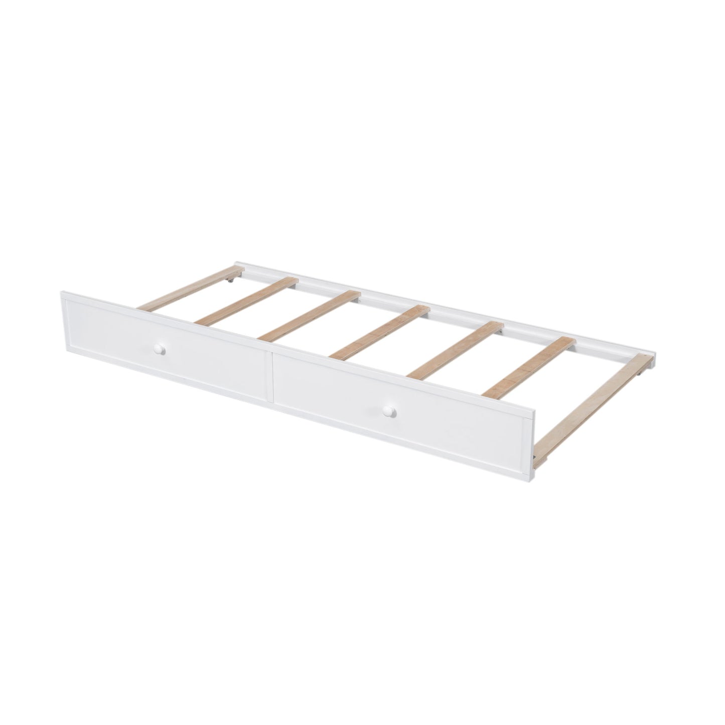 Bunk Bed With Twin Size Trundle, Storage And Guard Rail For Bedroom - The Sleep Loft - Online Mattress Showroom NYC