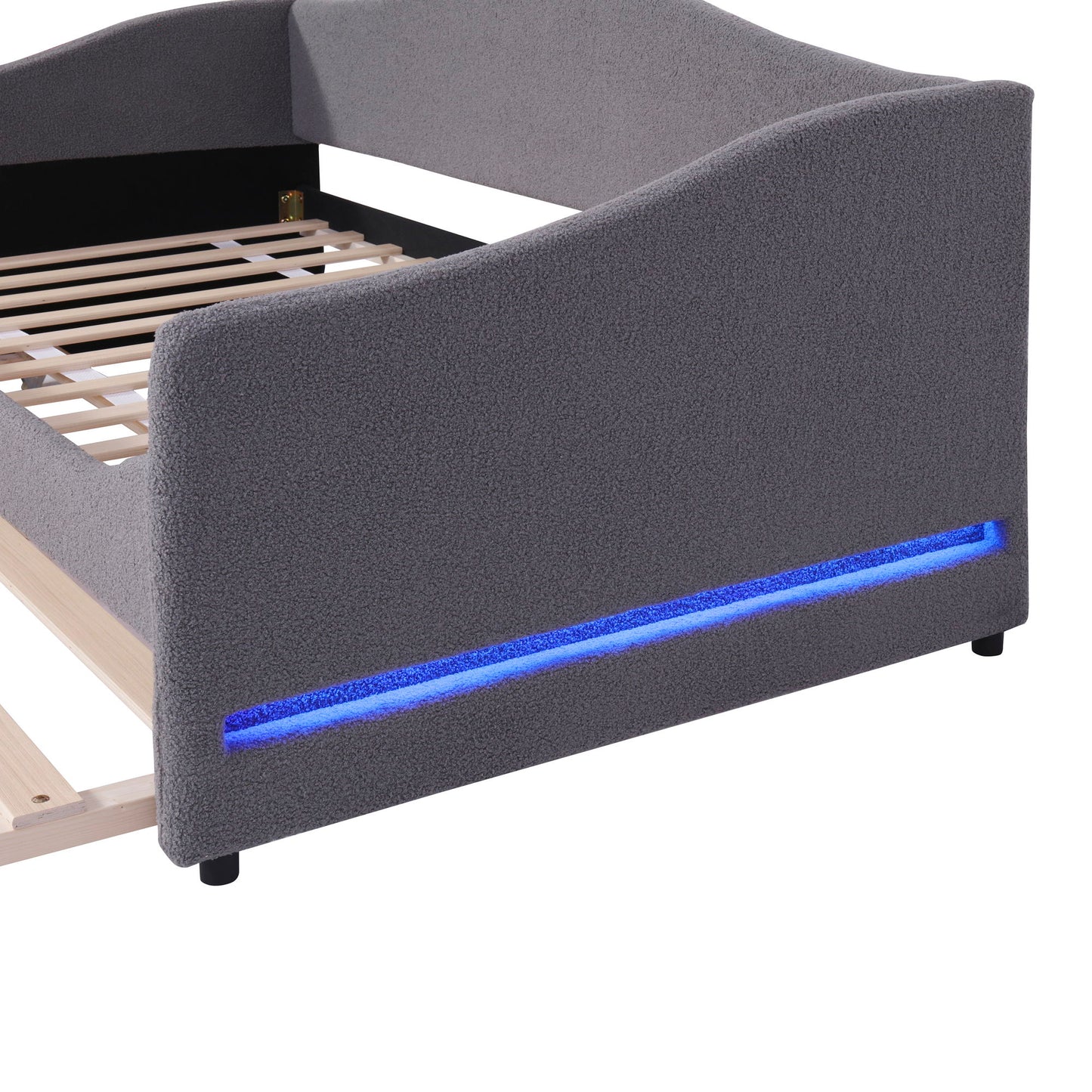 Design Upholstered Daybed With Light And Trundle - The Sleep Loft - Online Mattress Showroom NYC