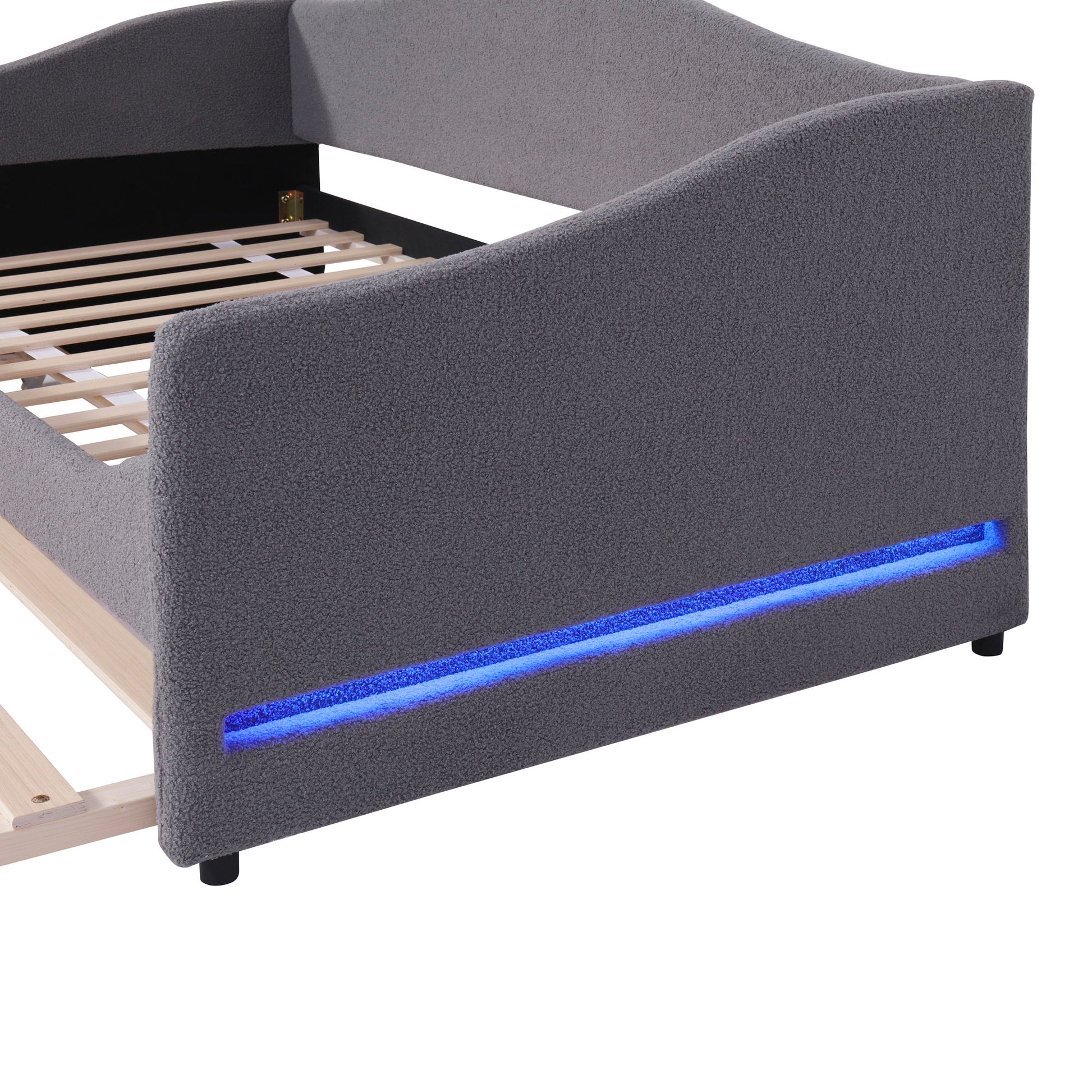 Design Upholstered Daybed With Light And Trundle - The Sleep Loft - Online Mattress Showroom NYC