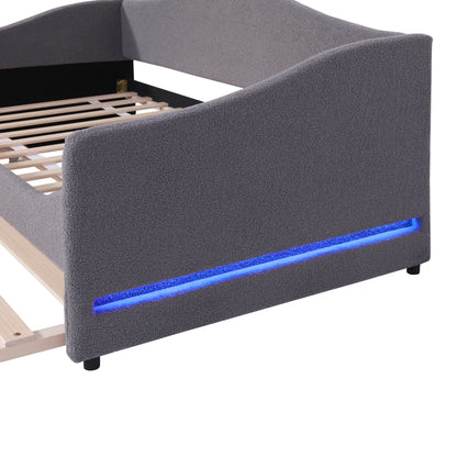Design Upholstered Daybed With Light And Trundle - The Sleep Loft - Online Mattress Showroom NYC