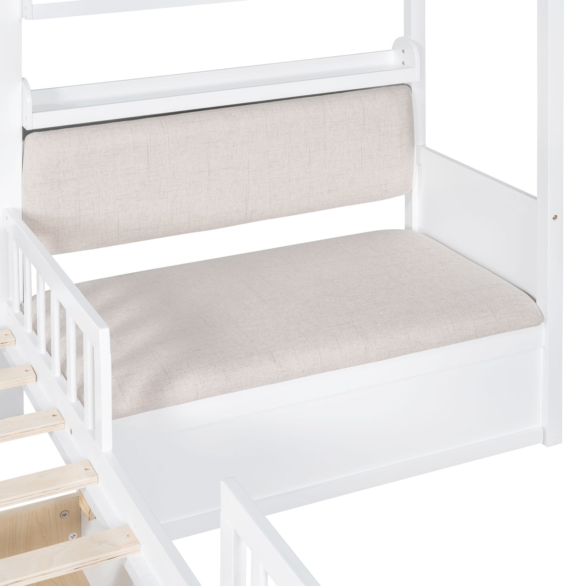 House Bed With Sofa, Kids Platform Bed With 2 Drawers And Storage Shelf - The Sleep Loft - Online Mattress Showroom NYC