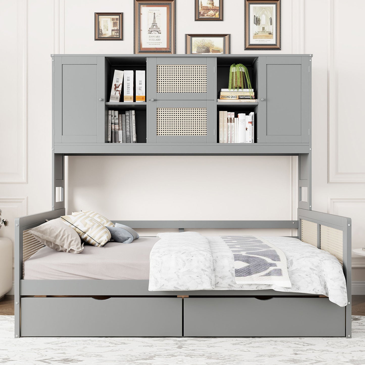 Daybed And All In One Cabinet And Shelf - The Sleep Loft - Online Mattress Showroom NYC