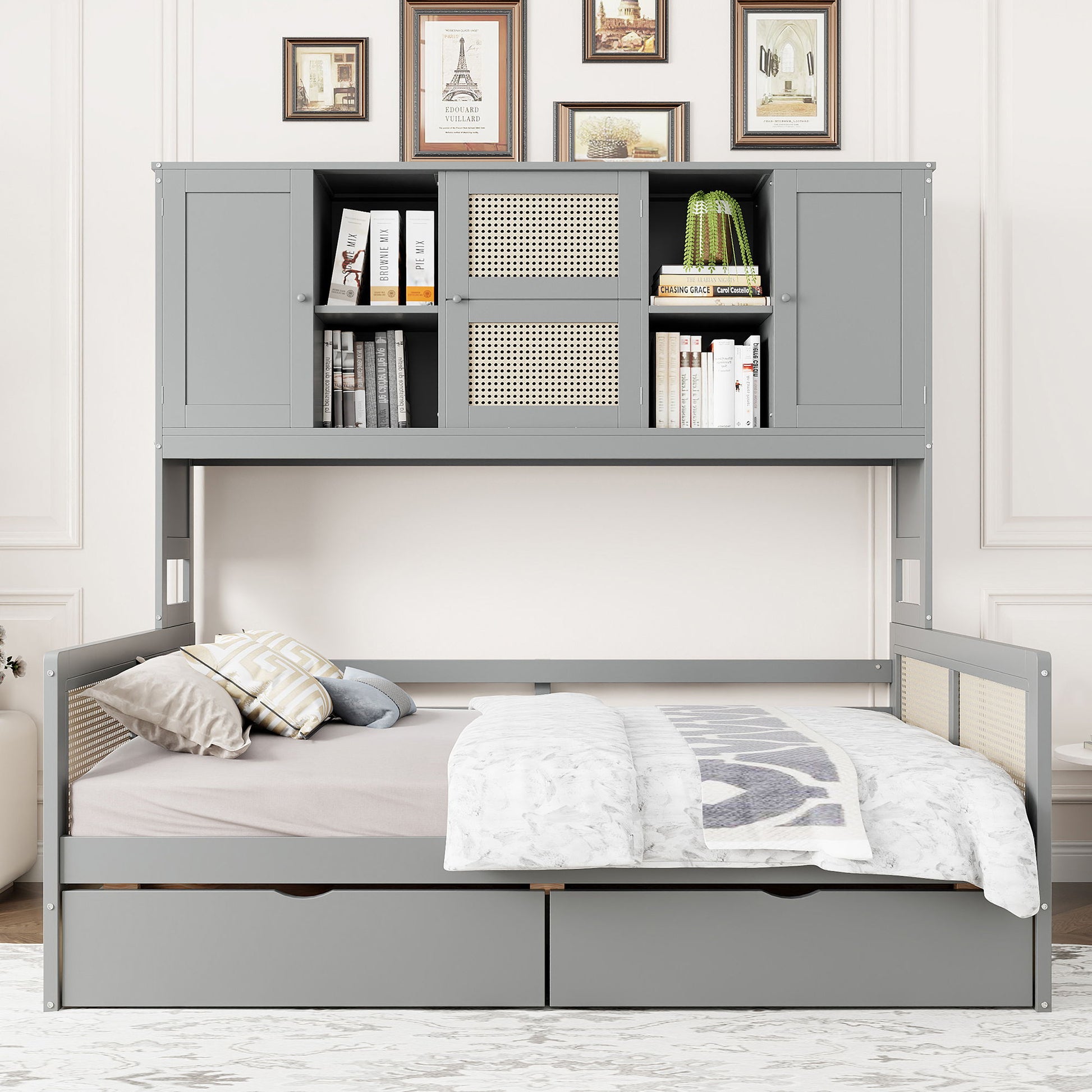 Daybed And All In One Cabinet And Shelf - The Sleep Loft - Online Mattress Showroom NYC