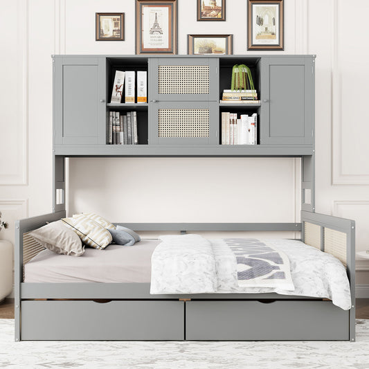 Daybed And All In One Cabinet And Shelf - The Sleep Loft - Online Mattress Showroom NYC