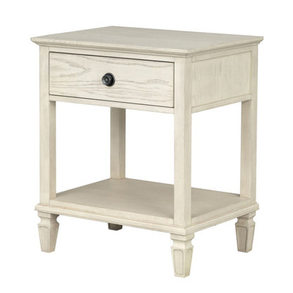 Victoria - Bedside Table With Drawer And Shelf - The Sleep Loft - Online Mattress Showroom NYC