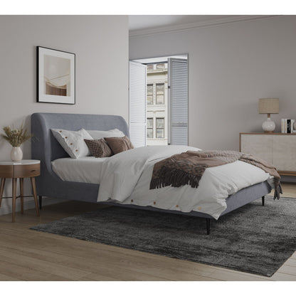 Heather - Upholstered Bed With Curved Headboard - The Sleep Loft - Online Mattress Showroom NYC