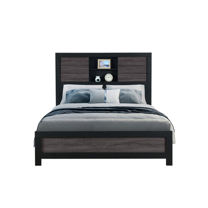 Soluto - Bed With Bookcase Headboard - The Sleep Loft - Online Mattress Showroom NYC
