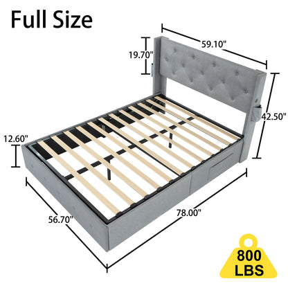 Bed With Gas Lift Storage, USB Ports - The Sleep Loft - Online Mattress Showroom NYC