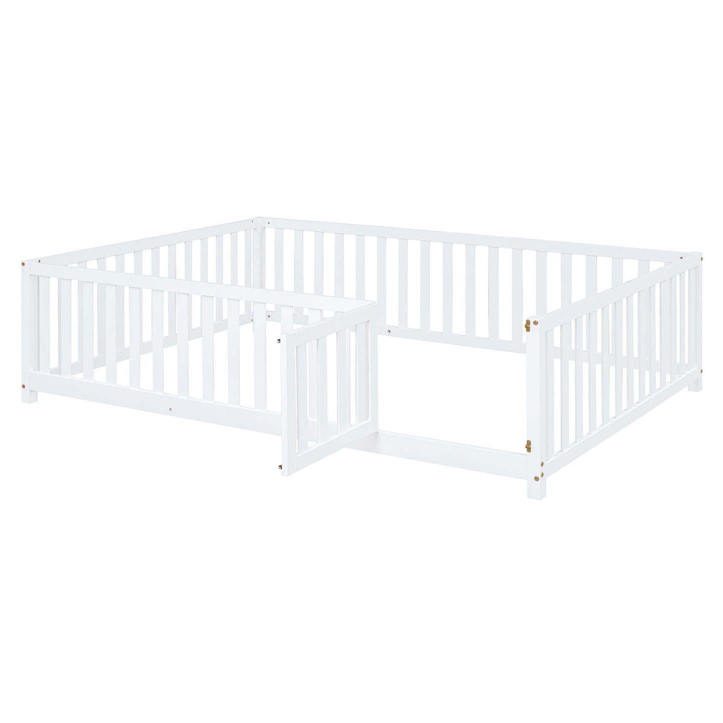 Daybed With Fence Guardrails And 2 Drawers, Split Into Independent Floor Bed & Daybed - The Sleep Loft - Online Mattress Showroom NYC