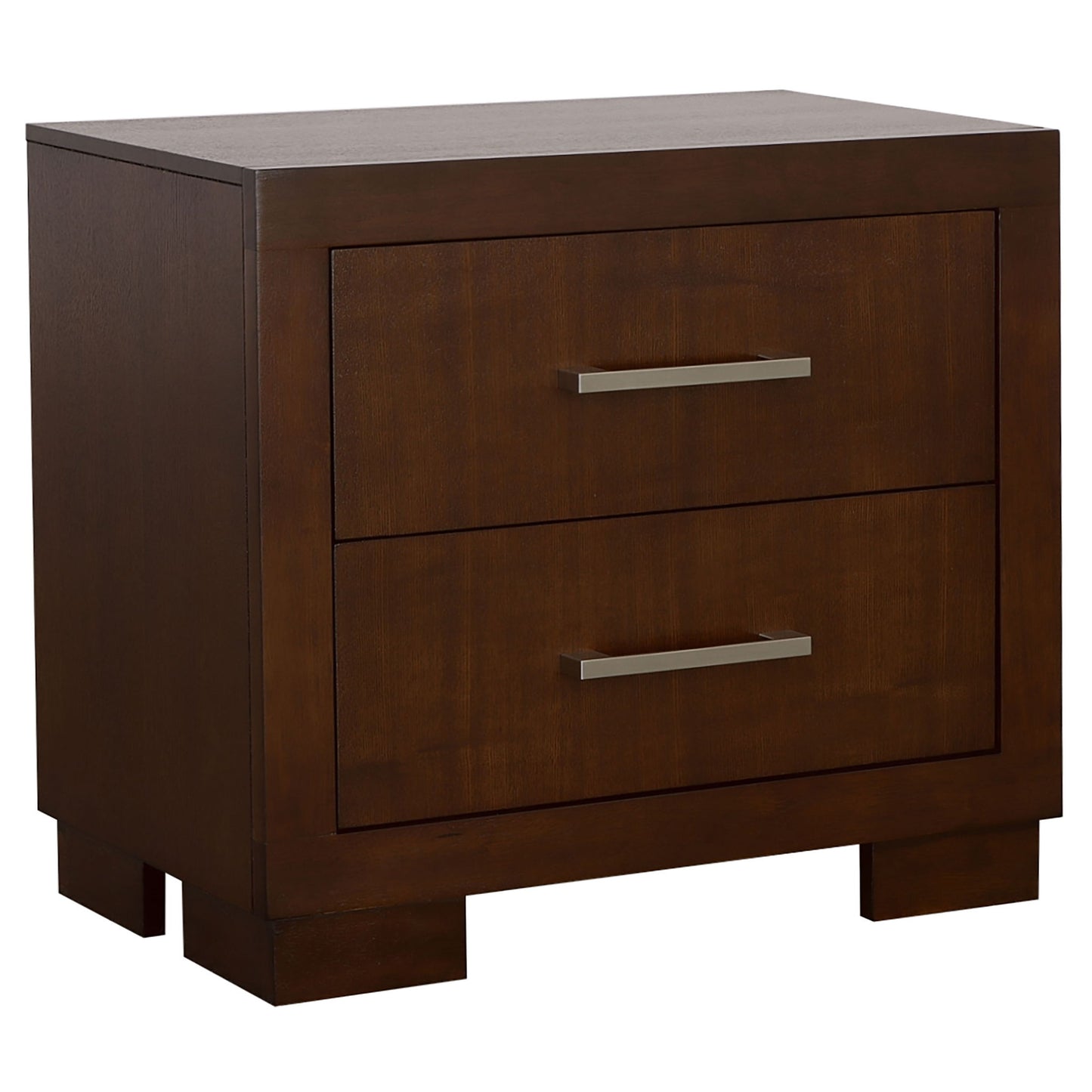 Polk - 2 Drawer Nightstand With Slim Handles - Cappuccino - The Sleep Loft - Online Mattress Showroom NYC
