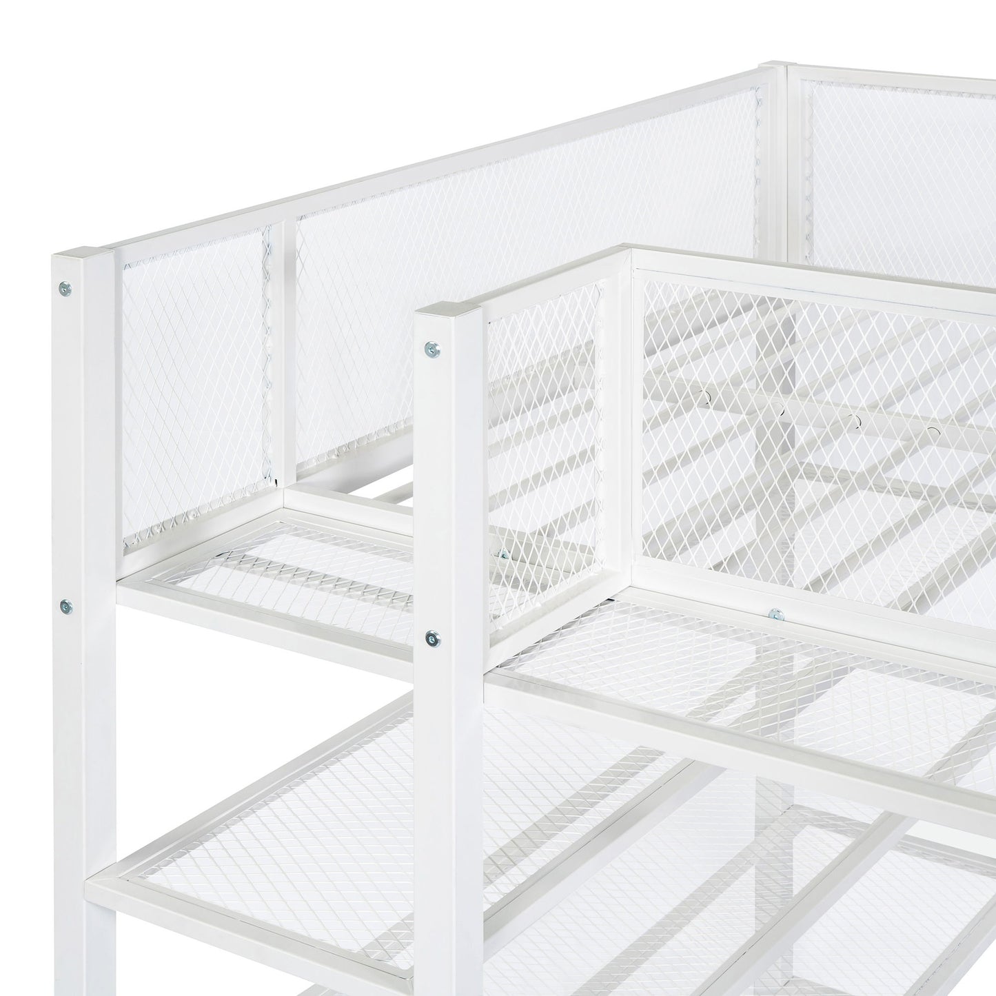 Loft Bed With 4 Tier Shelves And Storage - The Sleep Loft - Online Mattress Showroom NYC