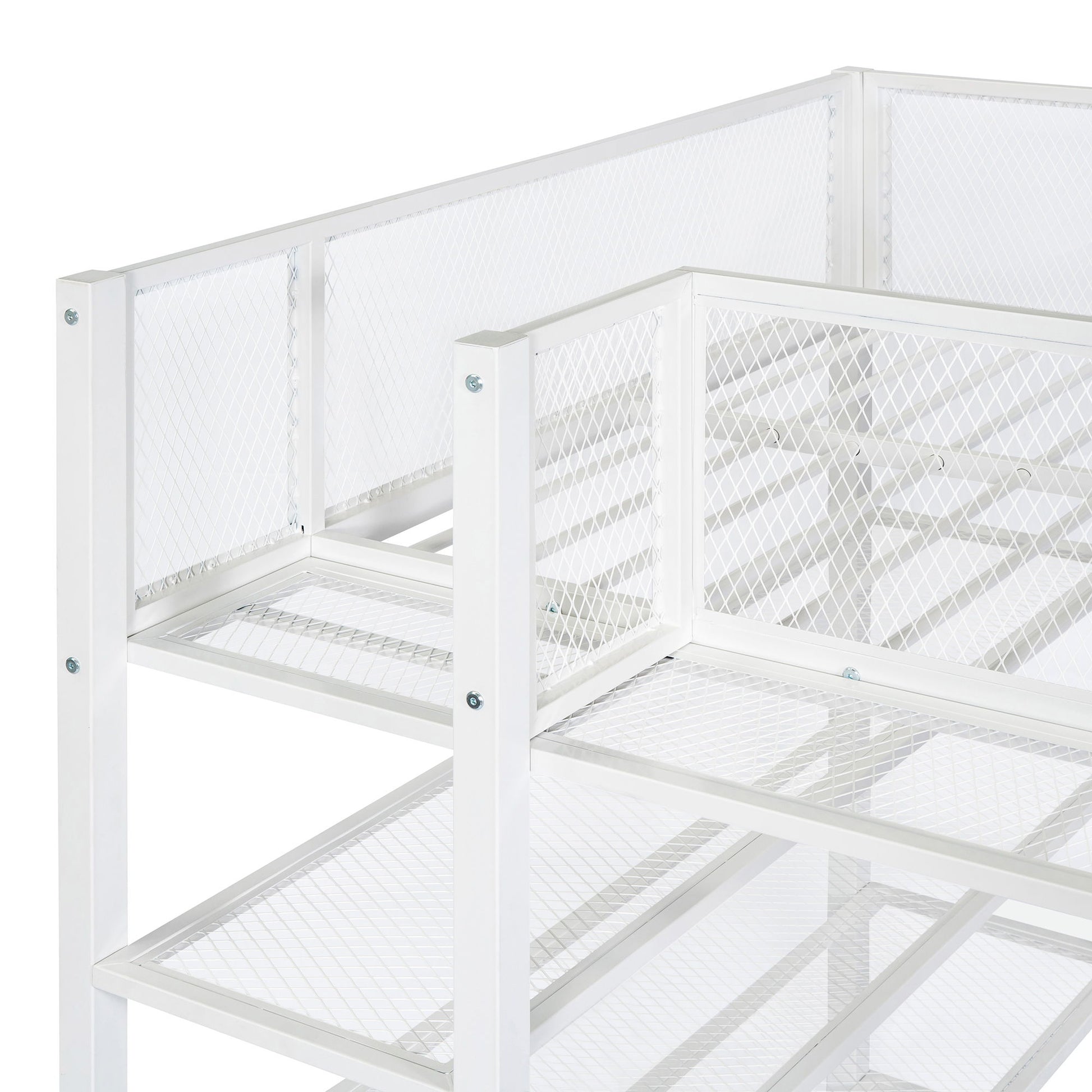 Loft Bed With 4 Tier Shelves And Storage - The Sleep Loft - Online Mattress Showroom NYC