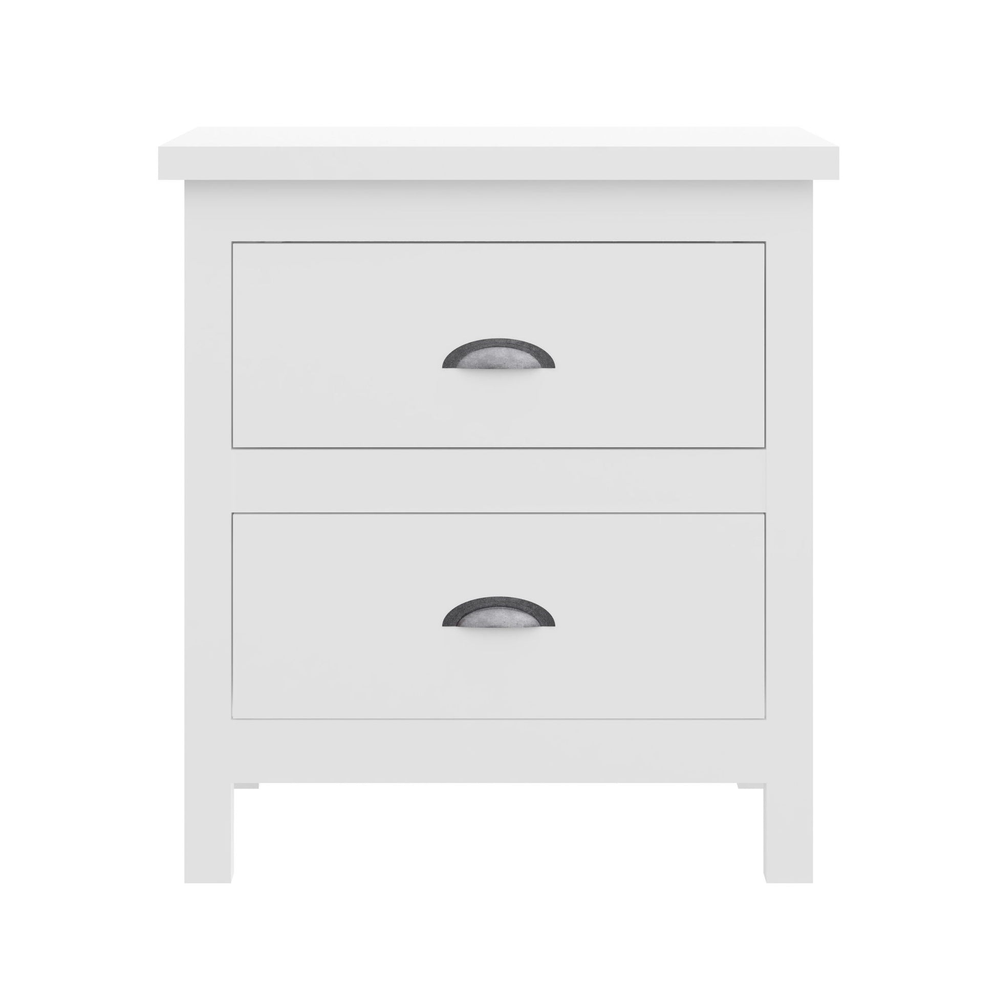 Versatile Solid Wood Night Stand With Drawers For Living Room And Bedroom - White - The Sleep Loft - Online Mattress Showroom NYC