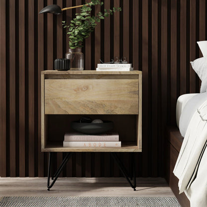 Hunter - Nightstand - Natural - The Sleep Loft - Online Mattress Showroom NYC
